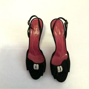 Kate Spade Bow Heels with Crystals
